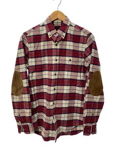 J.CREW◆長袖シャツ/XS/コットン/RED/チェック