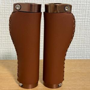 [新品] 合皮エルゴグリップ　ブラウン　ロックオングリップ