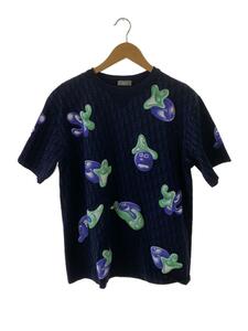 Dior HOMME◆×ケニーシャーフ/21SS/パッチワークオブリークジャガード/Tシャツ/L/NVY/193J685C0704