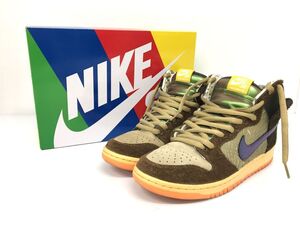 K11-046-0806-149▲【中古】Concepts × Nike SB Dunk High Duck DC6887-200 コンセプツ × ナイキ SB ダンク ハイ スニーカー 27.0cm