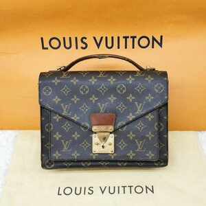 正規品 鍵付き LOUIS VUITTON ルイヴィトン ヴィトン モンソー モノグラム ハンドバッグ ショルダーバッグ ヴィンテージ M51185