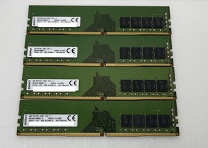 M028【送料無料】デスクトップ用メモリ Kingston 16GB(4GB×4枚) DDR4 PC4-2400T 中古動作品