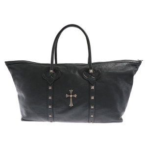 CHROME HEARTS クロムハーツ LARGE MONICA BAG ラージ モニカ ピラミッドスタッズラージCHクロス装飾レザーハンドバッグ