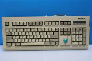 C4229 N* L REVEAL キーボード KB-588 Vintage Trackball Keyboard