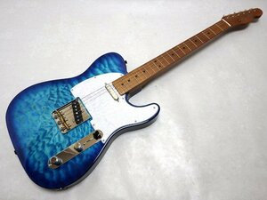 美品 Fender FSR Hybrid II Telecaster Quilt Maple Top Aqua Blue 2021年製 フェンダー テレキャスター