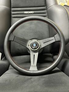 NARDI パンチングレザーディープコーンレッドステッチ　340㎜　n761