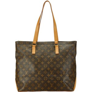 ルイ ヴィトン モノグラム カバメゾ ショルダーバッグ トートバッグ M51151 ブラウン PVC レザー レディース LOUIS VUITTON 【中古】