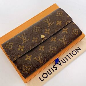 H1859【極美品に近い】LOUIS VUITTON ルイ　ヴィトン ポルトフォイユ　サラ　モノグラム 長財布 カード入れ　二つ折り財布　　