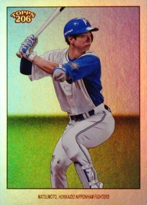 【松本剛/北海道日本ハムファイターズ】2023 Topps 206 NPB ベースボールカード [BASE VARIATIONS/Rainbow Foilパラレル] 99枚限定 (27/99)