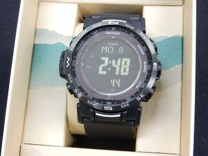 2024購入【美品】CASIO カシオ プロトレック PRW-35Y-1BJF ブラック アウトドアギアPRO TREKクライマーライン