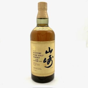 仙69【未開栓】サントリー 山崎 12年 ピュアモルト ウイスキー 43％ 750ml SUNTORY THE YAMAZAKI 古酒 国産 華ラベル