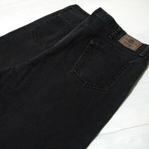 ■黒 ラングラー/Wrangler ブラックデニム 厚め 太め ジーンズ■W[44 inch] 実寸110cm L73cm [ 股に擦れ無し] アメリカ USA古着 N4 送料520