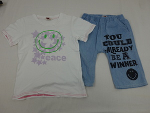 子供服 男の子 Baja Smile バハスマイル 半袖Tシャツ ハーフパンツ 上下セット サイズ130