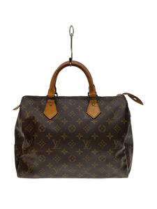 LOUIS VUITTON◆1)スピーディ35_モノグラム・キャンバス_BRW/PVC/BRW