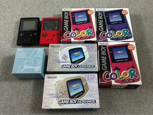 ゲームボーイ 本体 カラー ポケット アドバンス 外箱 説明書 Nintendo ジャンク まとめて セット GBA SP GB GBC Pocket GBAsp 