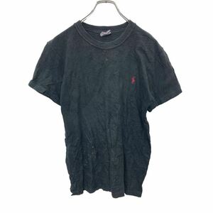 Polo Ralph Lauren 半袖 刺繍 Tシャツ Sサイズ ポロラルフローレン ブラック コットン 古着卸 アメリカ仕入 t2405-3221