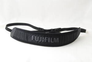 ☆FUJIFILM フジフィルム カメラ ストラップ 黒色(ブラック)×灰色(グレー) 刺繍文字 ショルダー ネック Camera Strap 富士フイルム☆