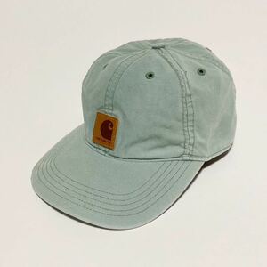 Carhartt ☆ カーハート ダック コットン キャップ ライトグリーン ワークキャップ 57cm メンズ 通年 アメカジ ストリート 古着■SHW518