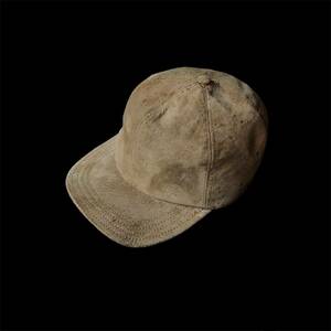 80s Nubuck Leather 6Panel Cap made in USA Baseball Cap 80年代 ヌバックレザー 6パネル キャップ ベースボールキャップ アメリカ製