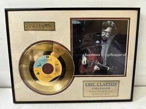 【美品】ERIC CLAPTON エリッククラプトンUNPLUGGEDLAYLA RECORDED LIVE 24KT GOLD PLATED RECORD ゴールド レコード 1000枚限定