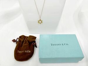 ④ 1円スタート〜Tiffany & Co. ティファニー ティファニー ネックレス/スターオブダビデ/K18YG イエローゴールド