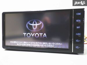 【売り切り 通電OK】 トヨタ純正 メモリーナビ NSZT-W68T 08605-00B50 Bluetooth CD DVD フルセグ セキュリティーロック 棚