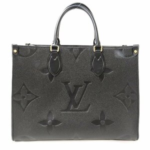 LOUIS VUITTON ルイ・ヴィトン オンザゴーMM モノグラム アンプラント トートバッグ ハンド ノワール ブラック 黒 M45595