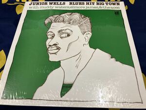 Jr.Wells★未開封LP/US盤「ジュニア・ウエルズ～Blues Hit Big Town」