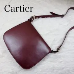 カルティエ Cartier ショルダーバッグ マスト　ボルドー　レッド