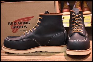 【9.5E 箱付 美品 18年】レッドウィング 8859 アイリッシュセッター ネイビーポーテージ 青 モックトゥ ブーツ redwing 8853 HOPESMORE