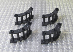 ◆レゴ∥LEGO【フェンス(スピンドル1/4円/4x4x2)/黒 4個】#21229◆正規品 [R91588]