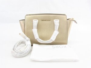 MICHAEL KORS マイケルコース Selma 30H4MLMS2M 2way GOLD ゴールド ショルダーバッグ 鞄 ∠UB1702