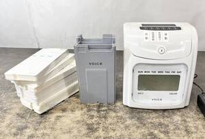 ☆ VOICE 高機能自動集計タイムレコーダー VT-3000 タイムカード/カードラック付き ★