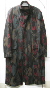 Yohji Yamamoto POUR HOMME 23-24AW LOOK2 MULTI-COLORED ABSTRACT PATTERN COAT 1 ヨウジヤマモト オム 23-24AW LOOK2マルチカラー コート