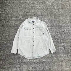 90s patagonia コットン　フィッシングシャツ　エルボーパッチ　old