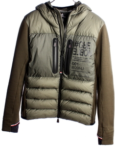 22AW 　モンクレール グルノーブル ダウン × フリース パーカー カーキ　国内正規品　MONCLER　#A2