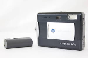 【返品保証】 コニカミノルタ Konica Minolta DiMAGE X50 ブラック バッテリー付き コンパクトデジタルカメラ M1133