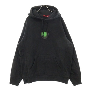 SUPREME シュプリーム 19SS Apple Hooded Sweatshirt アップル フーデッド スウェットシャツ プルオーバーパーカー ブラック