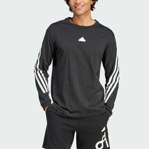 ★アディダス adidas 新品 メンズ フューチャー アイコン スリーストライプス 長袖 Tシャツ ロンT 黒 XXL [IN3309-2XL]三 零★QWER★