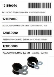 RMS 12185 9090 社外 汎用 ホース クランプ 16mm(直径) 接触面ゴム付 ビス無し 2個