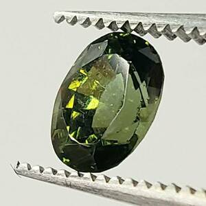 M063-503　天然ジルコン グリーン ジルコン ルース 裸石 1粒 CARAT：1.084ct ソーティング付き　