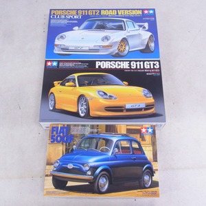 ☆未組立 タミヤ 1/24 ポルシェ 911 GT2/GT3/フィアット500F まとめて3点セット TAMIYA【GM；U0BP0096