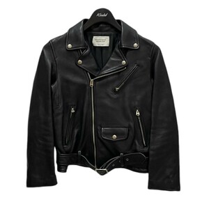 beautiful people エンボスロゴ限定モデル　vintage leather riders jacketレザージャケット サイズ：150 商品番号:8068000115683