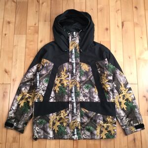 Forest camo スノボジャケット Lサイズ a bathing ape BAPE snow board jacket エイプ ベイプ アベイシングエイプ 迷彩 m138