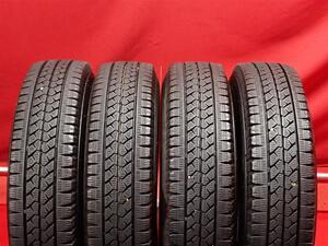 スタッドレス4本 《 ブリヂストン 》 ブリザック VL1 [ 145/R12 6,8PR ]7.5分山★ 商用車8PR バモス エブリイ アトレー stati12