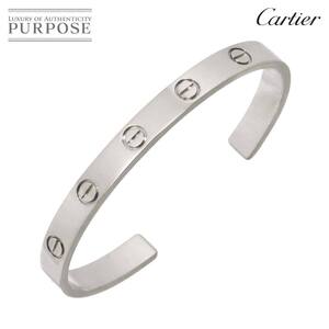 カルティエ Cartier ラブ ブレス #16 オープン K18 WG ホワイトゴールド 750 ブレスレット バングル Love Bracelet 90249602