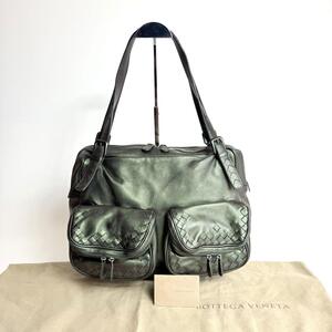 【美品】BOTTEGAVENETA ボッテガヴェネタ オーロラ グリーン