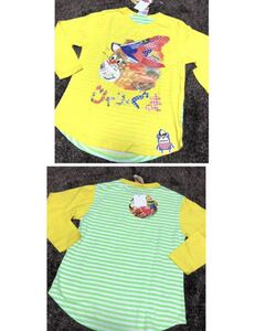 新品JAMじゃりとぐま両プリロンT140男女　ぐりとぐら　トップス 長袖Tシャツ ロゴ 男の子　女の子　キッズ　子供服