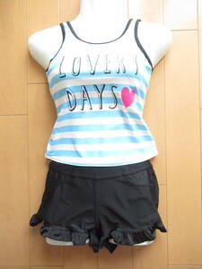 ★美品★　LOVERY DAYS　水着　スイムウェア　セパレート　子供　女の子　140cm　3点セット　SW8634