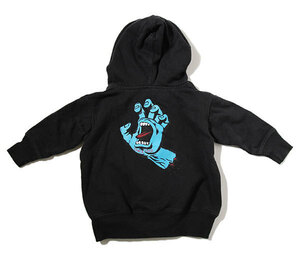 Santa Cruz (サンタクルーズ) 中古【古着】赤ちゃん ベビー パーカー Baby Screaming Hand INFANT Zip Hoody Black (12 Months)